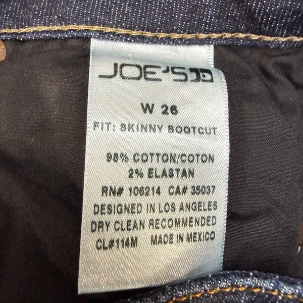 Joe's Jeans Womens 26 Skinny Bootcut Dark Wash Y2K Indie Sleaze 90s Off Duty Low - Image 3