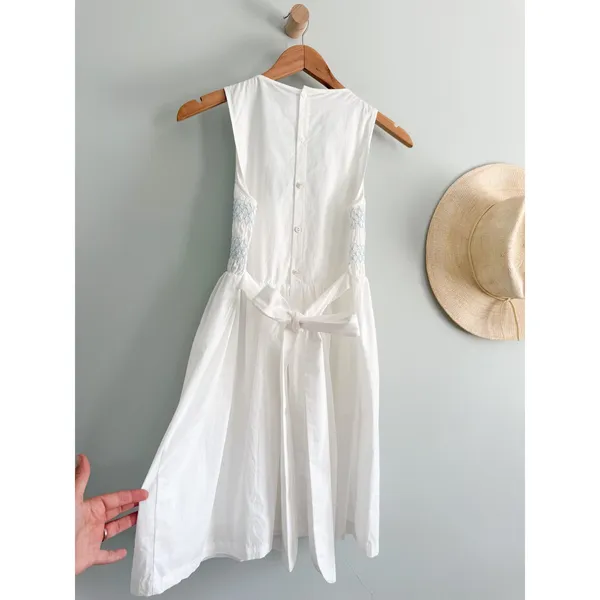 Tuckernuck | NWT Susannah Smocked Mini Dress White Blue | Sz XS - Image 11