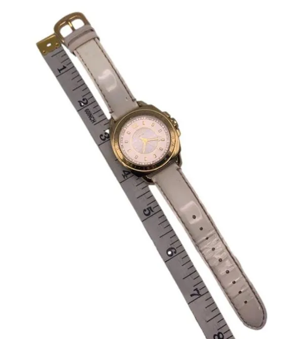 COACH Boyfriend Gold-tone Patent Leather Ladies Wristlet Watch - Image 5