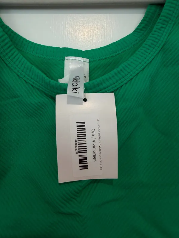 Green NIKIBIKI Top Tank Cropped - Image 2