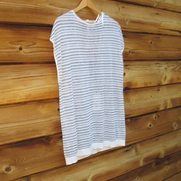 NWT Theory Low Back Striped Pullover Knit Top - Image 3