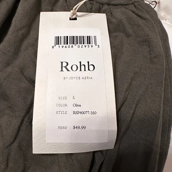 Rohb by Joyce Azria Olive Green Maxi Skirt - NWT - Size L - Image 7
