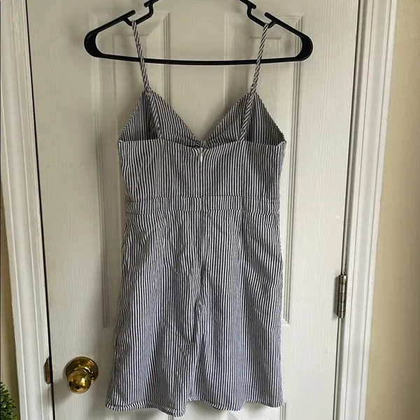 Vestique Blue and White Striped Mini Dress - Image 5