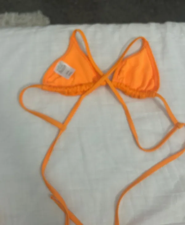 Target Orange Ribbed Bikini Set - Image 6