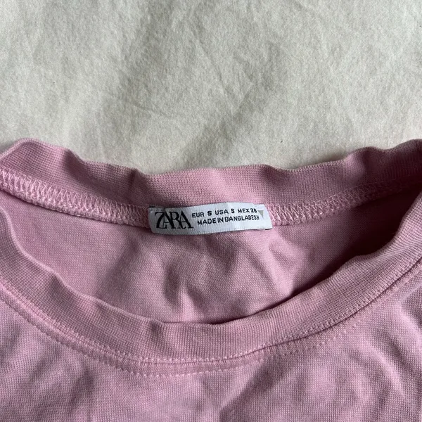 Zara Pink Women's Crop Top - Image 3
