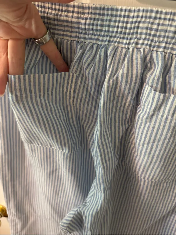 Princess Polly Blue & White Striped Wide Leg Pants ✨ - Image 5