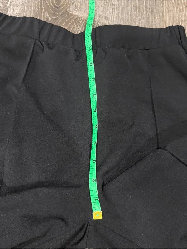 Black Pull On High Rise Pants Size L - Image 7