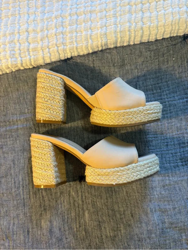Shu Shop Elvira Platform Bone Heel Size 8.5 - Image 2