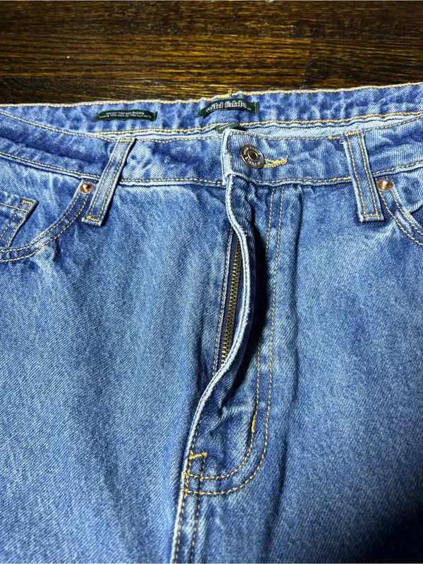 Wild Fable Highest Rise Mom Shorts Denim with Happy Embroidery Size 16 / 33R - Image 3