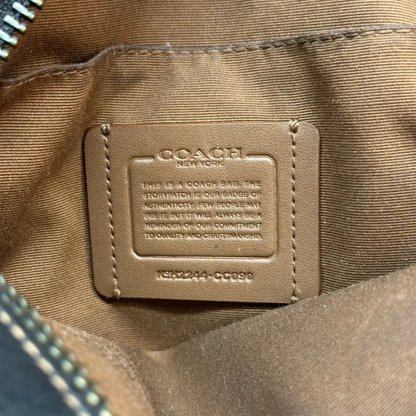 Coach Sullivan Crossbody Signature Canvas Crossbody Bag CC090 Khaki Mens Unisex - Image 2
