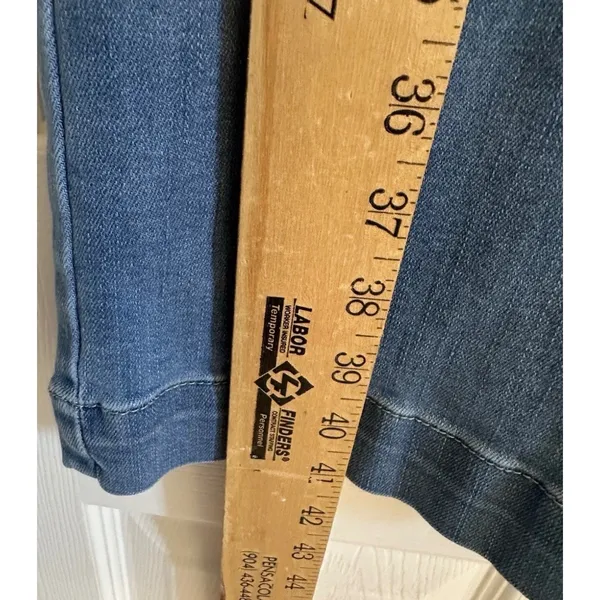 OAT New York Women High Rise Wide Leg Jeans Medium Wash Size 6/28 - Image 8