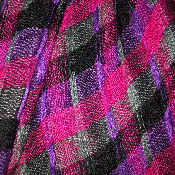Bright Colored Print Shall Wrap Scarf Pink - Image 2