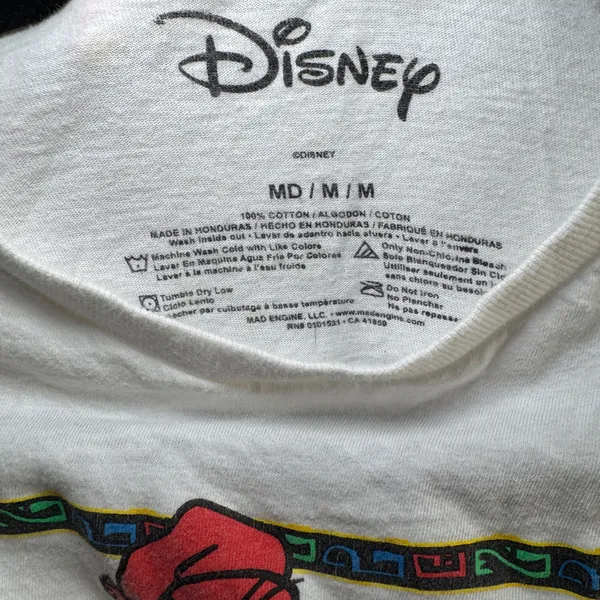 Disney Mickey Donald Goofy Retro 90s Style Graphic Tee White T-Shirt Size M - Image 3