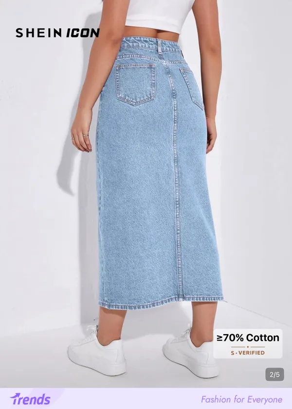 SHEIN Jean skirt long  - Image 3