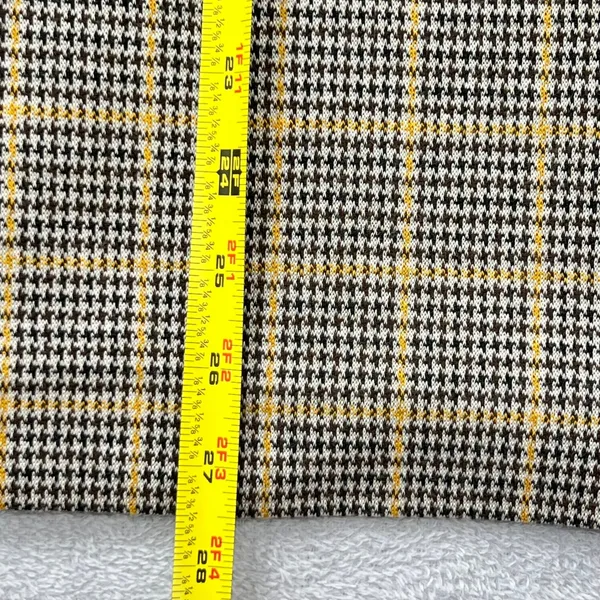 Summum Woman Amsterdam‎ Luxury Jersey Plaid Blazer Jacket Gold Stripe Cuff Small - Image 13