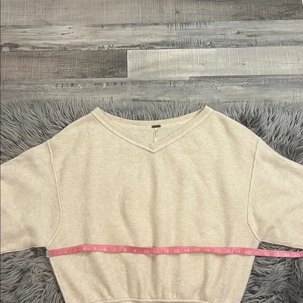 Free People ‘Love Like This’ cashmere pullover sweater L - Image 7