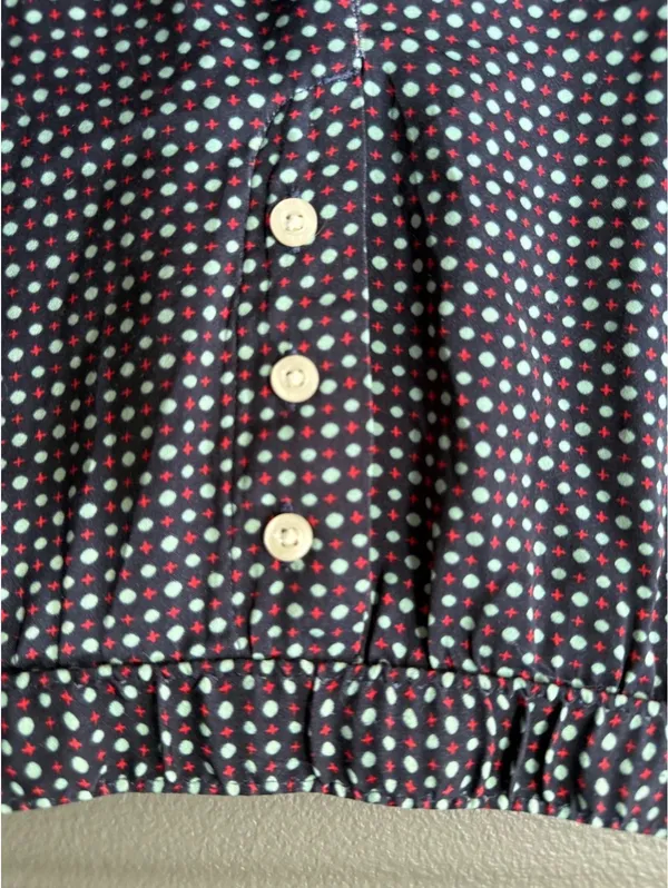 Aerie Polka Dot Ruffle Hem Lounge Shorts with Button Detail - Image 3