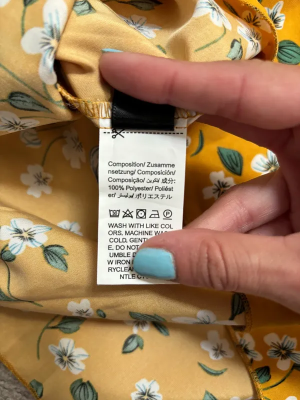 SHEIN Mustard Yellow Floral Maxi Skirt - Image 5