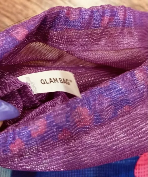 IPSY Glam Purple & Floral Mesh Cosmetic Bags - Image 8