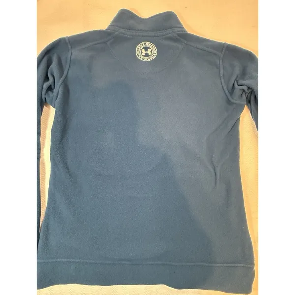 Under Armour Performance Womens M Blue Fleece 1/4 Zip Mock Neck Pullover - Image 5
