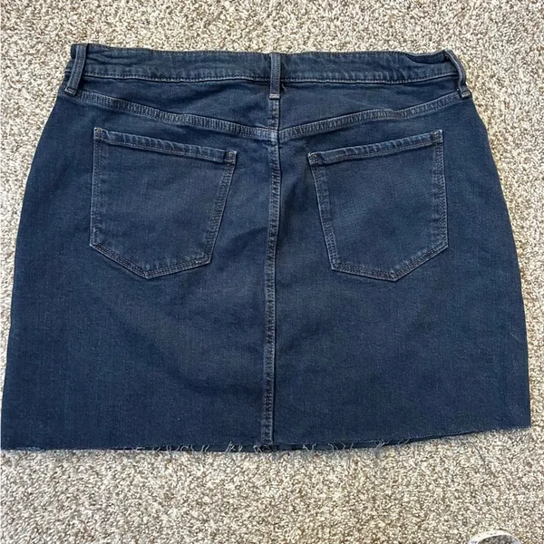 Old Navy High Rise Slim Pockets Jean Denim Mini Skirt 14 - Image 2