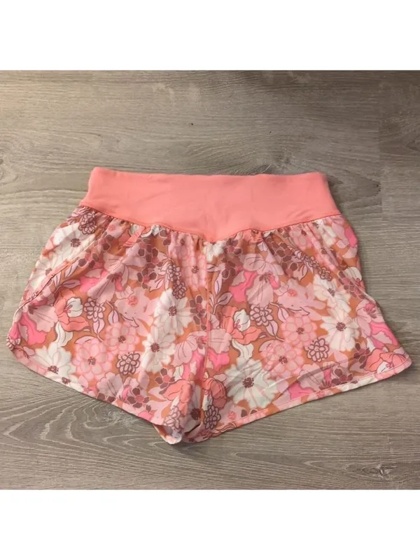 Aerie Offline 2 In 1 Pink Floral Shorts Size Large - Image 11