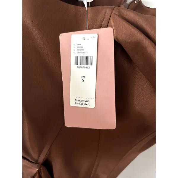 Anthropologie Mare Mare Odette Strapless Corset Chocolate Brown Maxi Dress NWT - Image 8