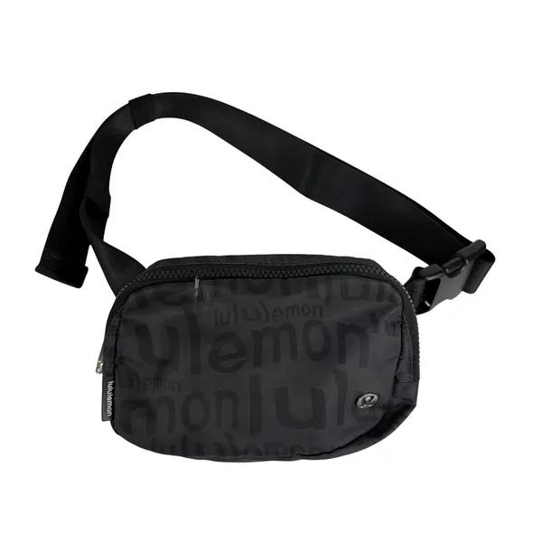 Lululemon Athletica‎ Everywhere Belt Bag 1L Wobbley Wordmark Logo Print Black - Image 2