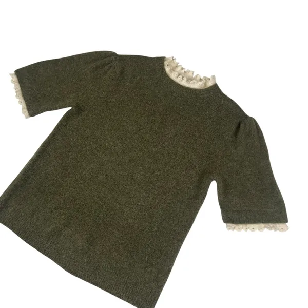Zara Alpaca Wool Short Sleeve Sweater Large New with Tags - Image 5