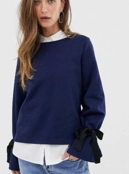 J.crew • tie bell sleeve sweater - Image 3