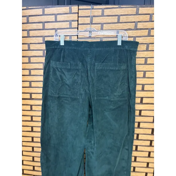 Madewell Dark‎ Green Corduroy Emmett Wide Leg Pants Size 32 - Image 6
