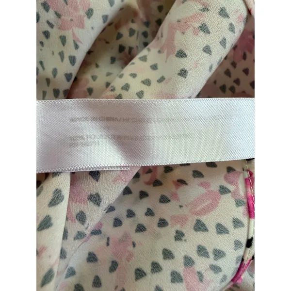 ELOQUII Floral Ruffle High-Low Maxi Dress Pink White Black Size 14 - Image 5