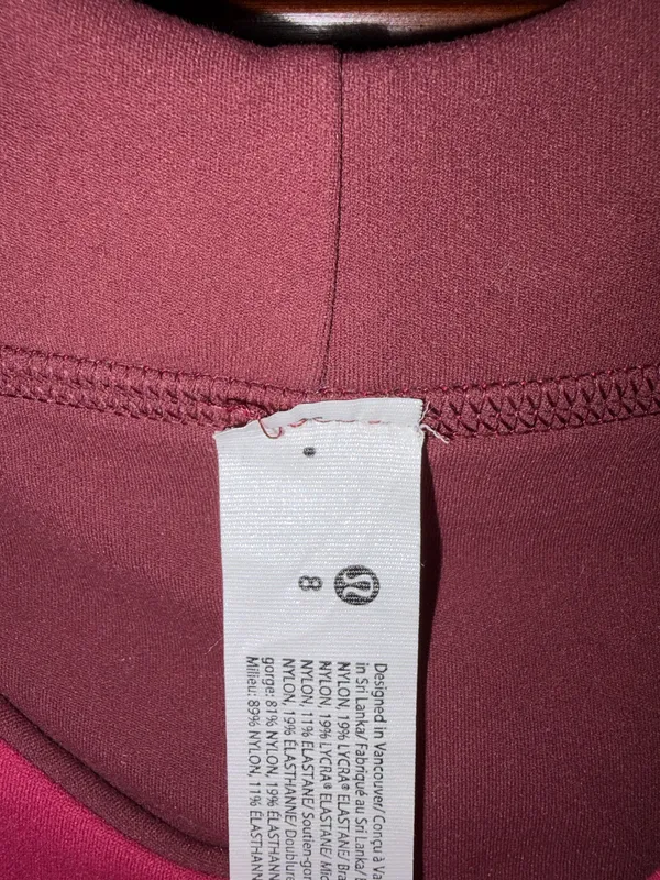 Lululemon Burgundy sports bra - Image 3