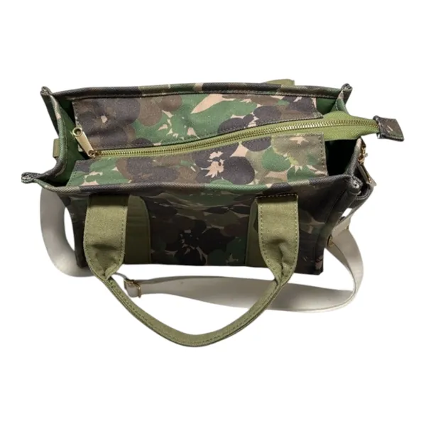 Camouflage Crossbody Tote‎ Bag Green - Image 4