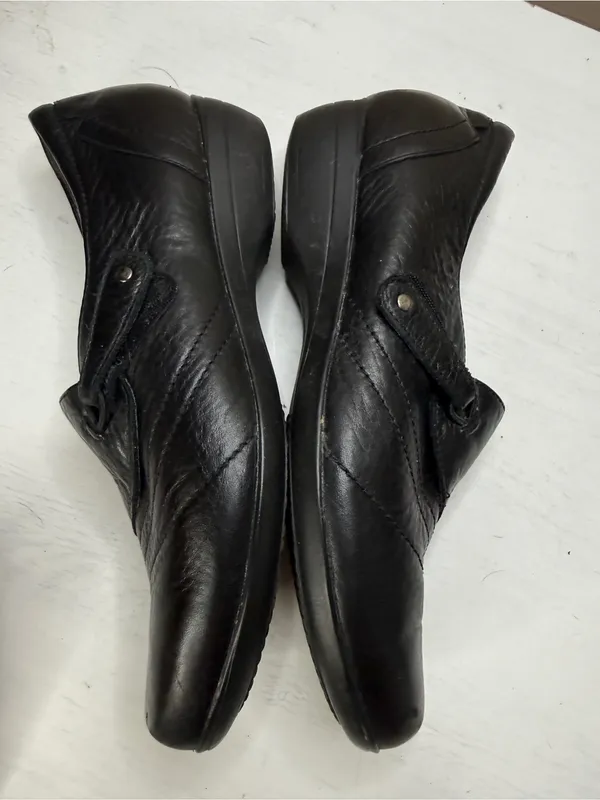 Dansko Franny Women's‎ Size 39 9US Black Leather Comfort Shoes Loafers - Image 6