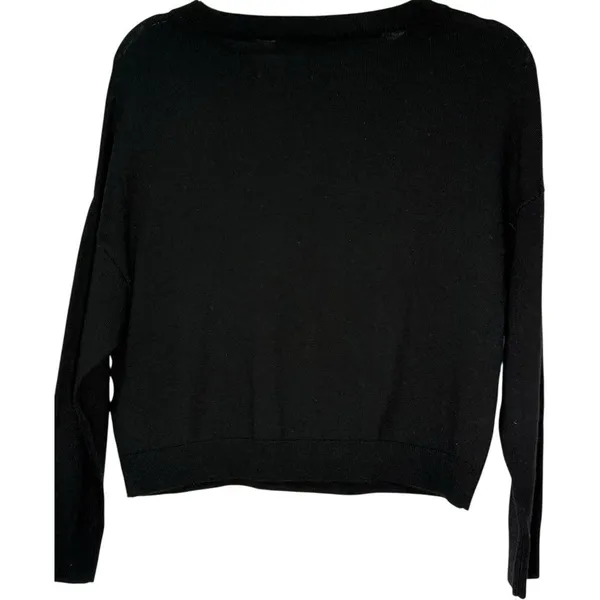Alice + Olivia‎ Bao Wild Child Black Embellished Wool Sweater ASO Miley Cyrus XS - Image 5