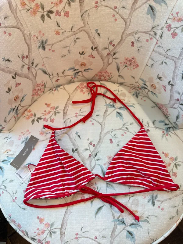 J.Crew Reversible Strawberry Swimsuit Top - Image 4