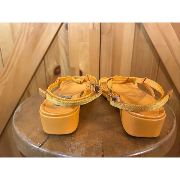 Lands’ End ankle strap slide, tangerine size 6 ￼ - Image 4