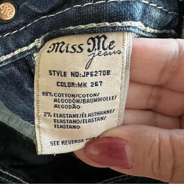 Miss Me Bootcut Western Thick‎ Stitch Flap Pocket Embellished Denim Jeans - Image 15