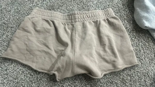 Garage Brown Sweat Shorts - Image 4