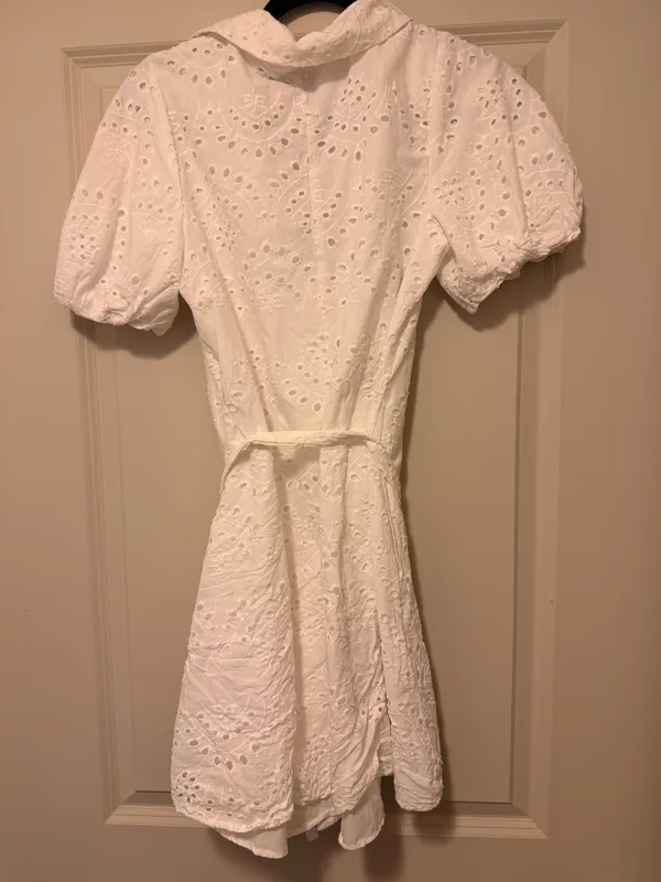Sam Edelman White Eyelet Mini Dress - Image 2