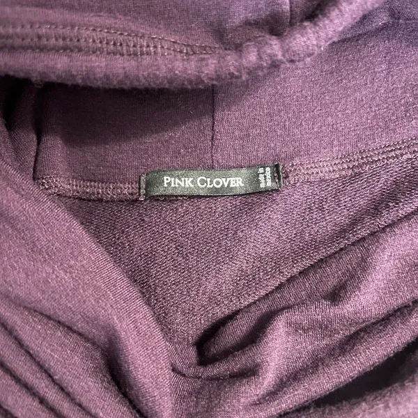 Pink Clover Plum Cowl-Neck Long Sleeve Sweater - Image 3
