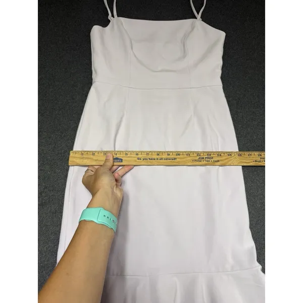 NWT French Connection Whisper Frill Hem Cami Mini Dress 6 Lilac Sachet‎ - Image 11