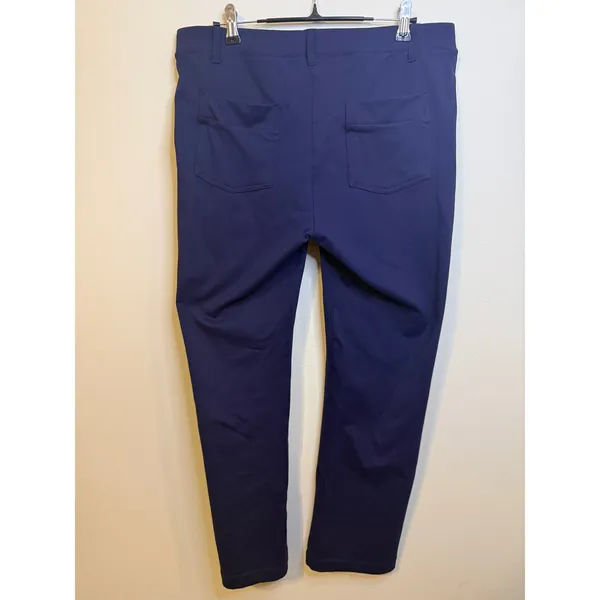 Yogipace Golf Pants Womens Large Blue Straight Leg Stretch 4-Pocket Activewear - Image 7