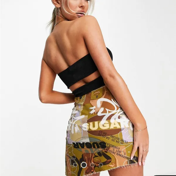 ASOS ASYOU bandeau ring detail scarf top in black - Image 2