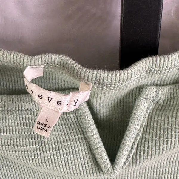 Everly Mint Green Puff Sleeve Bodysuit - Image 3