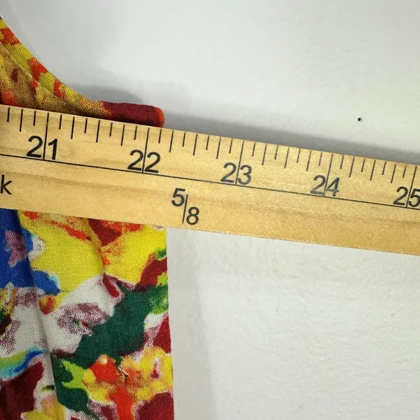 Lord & Taylor Woman 1X Multicolor Abstract Print Maxi Dress Boho Resort Vacation - Image 5