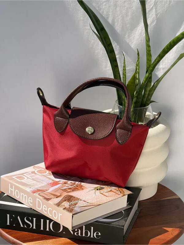 Longchamp Le Pliage Small Crossbody Bag in Burgundy (canal street design) - Image 3