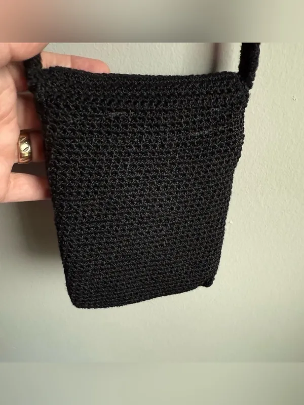 The SAK Mini Purse Black with Front Flap - Image 9