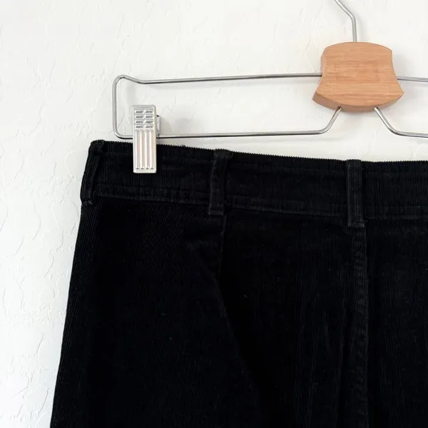 Everlane The Corduroy Wide-Leg Pants High Rise in Black Pockets Size 10 - Image 7